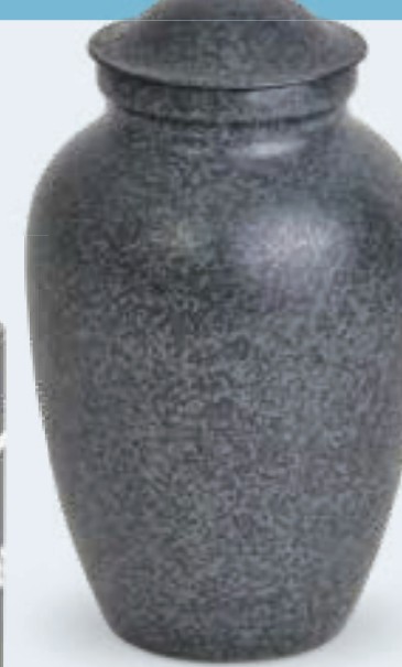 Blue Decorative Metal Urn